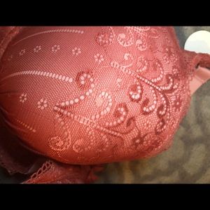 Intimates & Sleepwear - New 40DDD bra, push-up, pink w/ darker pink lace Intimates & Sleepwear - New 40DDD bra, push-up, pink w/ darker pink lace